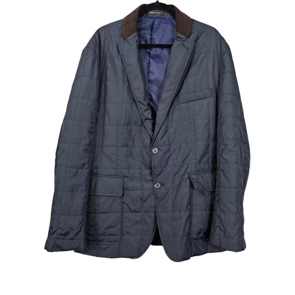 Chaps Polo Ralph Lauren Quilted Blazer Corduroy Collar Sports Coat Jacket